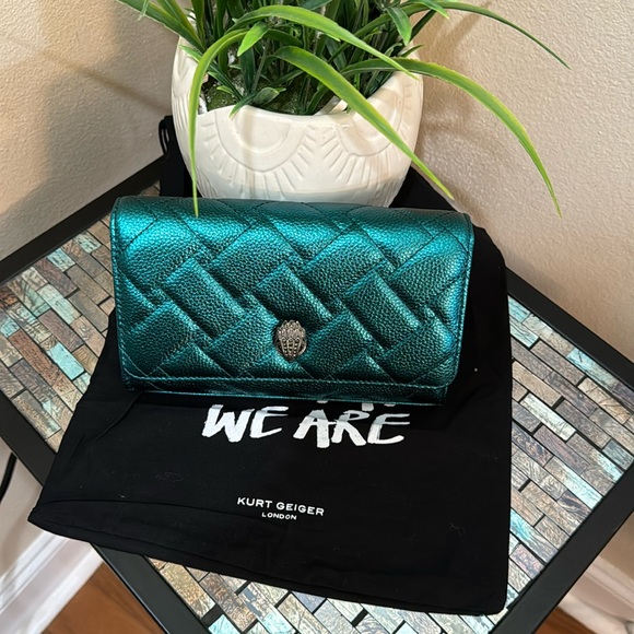 Kurt Geiger London Extra Mini Kensington Quilted Leather Wallet on a Cha… - Picture 5 of 17